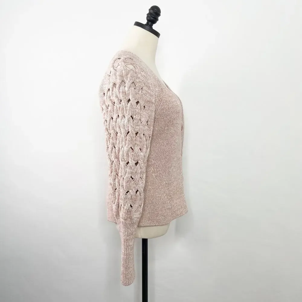 Jonathan Simkhai Olive Sweater Cardigan Ivory Dust Revolve Boho Casual Size S